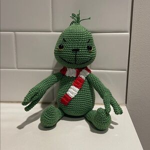 Handcrafted Grinch Christmas Holiday Decor Seasonal Amigurumi Crochet Decor